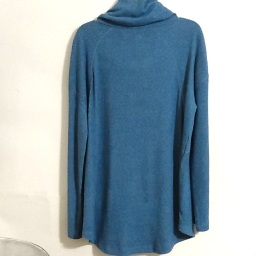 NEW DIRECTIONS COWL NECK SWEATER - Blue, Ribbed, Long Sleeves - SIZE Small NWT - Picture 10 of 11